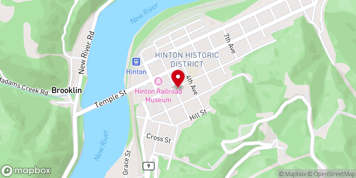 Map showing location of First United Methodist Church
