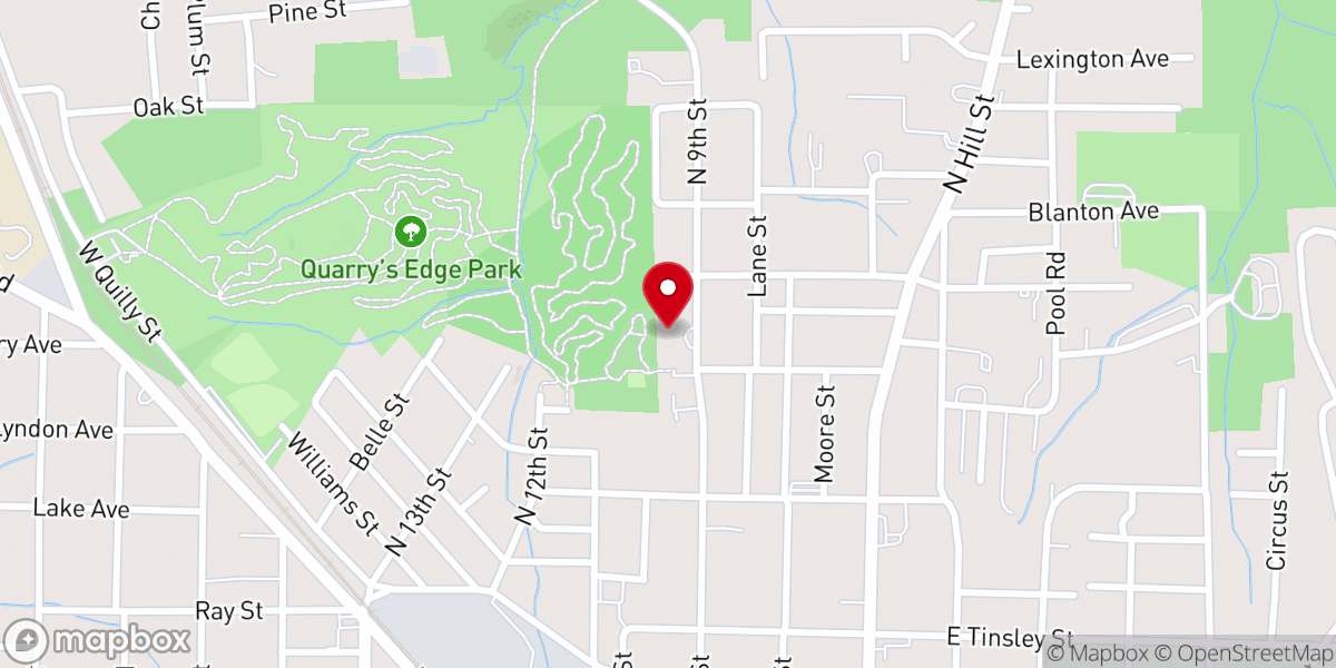 Map showing location of Faith Memorial South