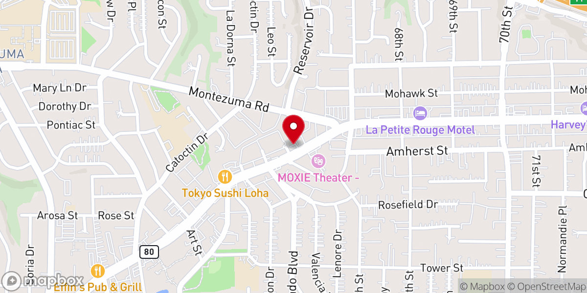 Map showing location of True Light Church of God in Christ