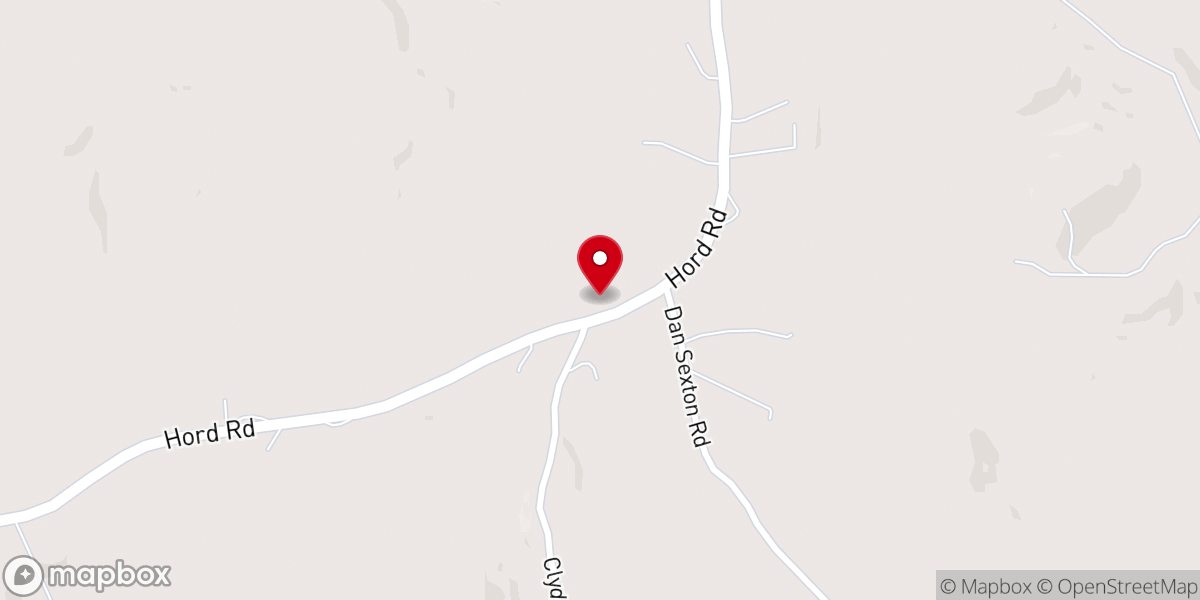 Map showing location of Pleasant Grove Presbyterian Church