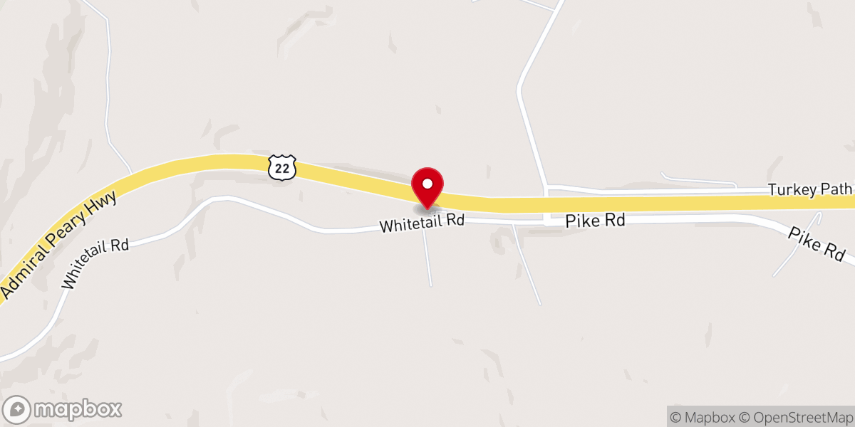 Map showing location of Chickaree Union Church