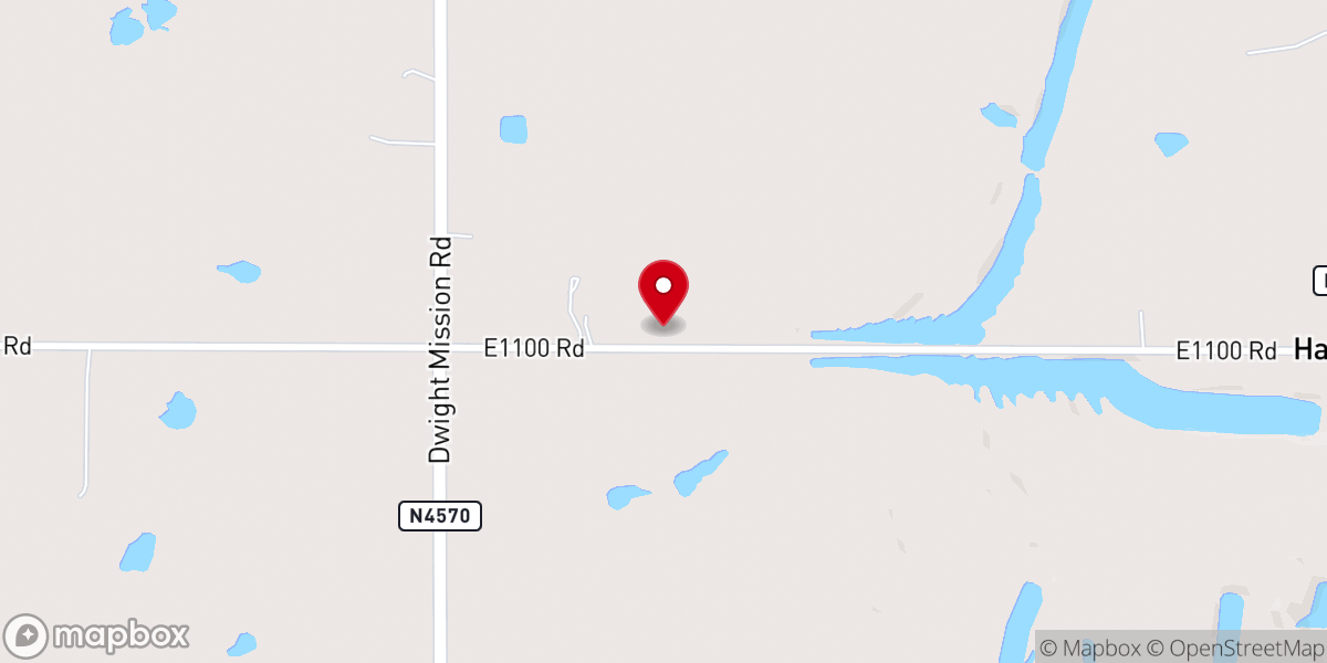 Map showing location of Bluff Church