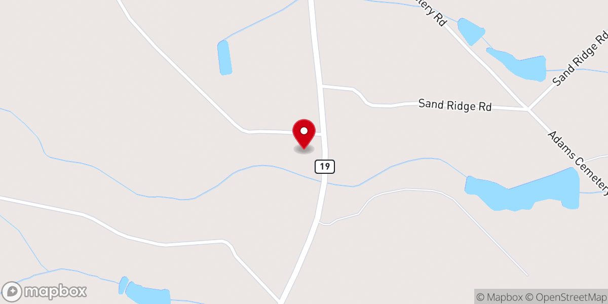 Map showing location of Free Run Church