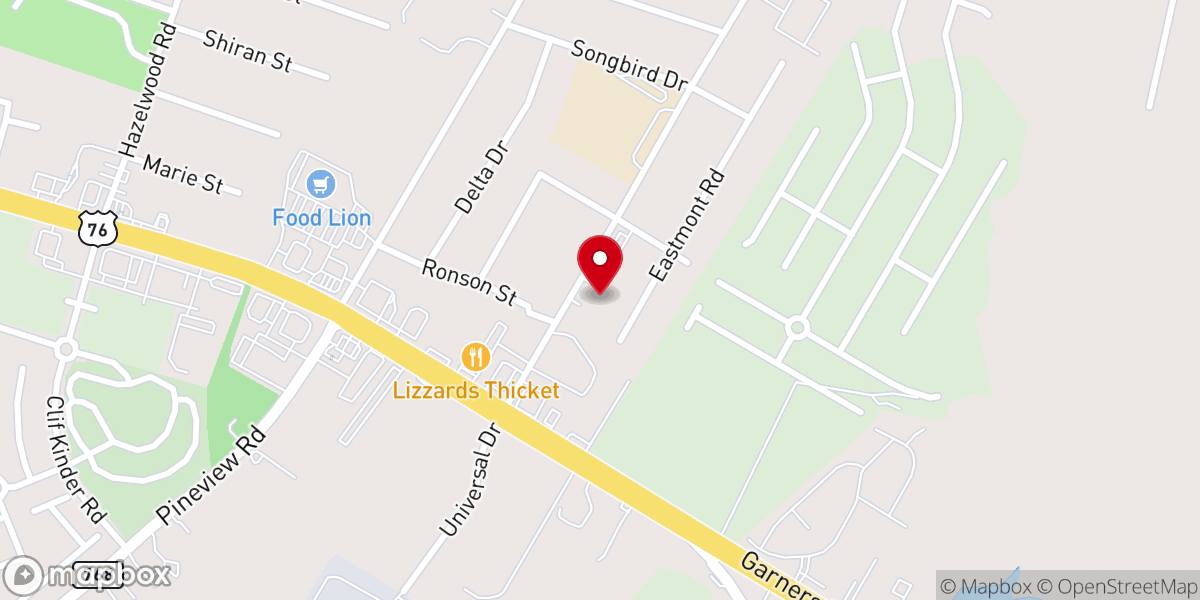 Map showing location of Temple Church