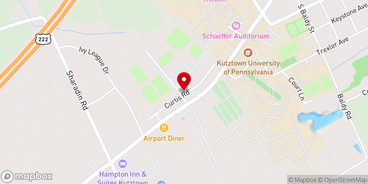 Map showing location of Lehigh Valley Chinese Christian Church