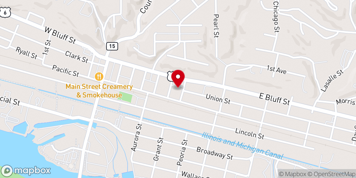 Map showing location of Marseilles United Methodist Church
