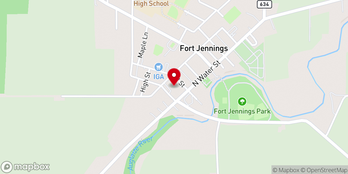 Map showing location of St Joseph Catholic Church