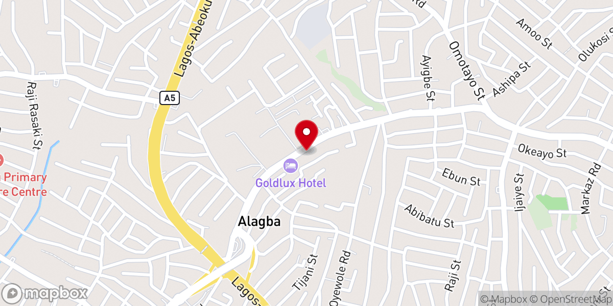 Map showing location of Foursquare Gospel Church Magbon Lagos