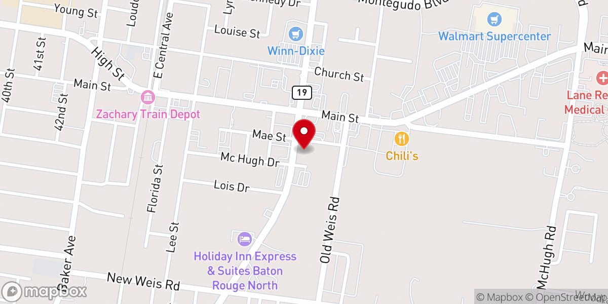 Map showing location of Sacred Space Ministries