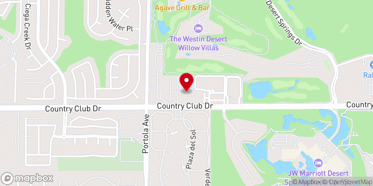 Map showing location of Palm Desert Oasis SDA Church