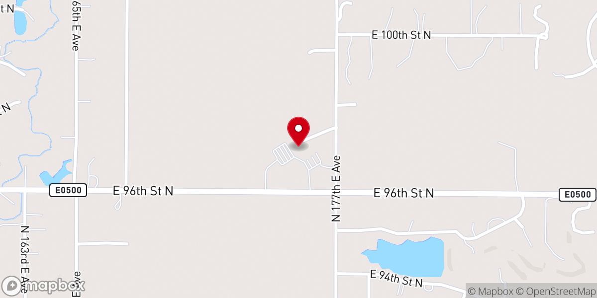 Map showing location of Freedom Church