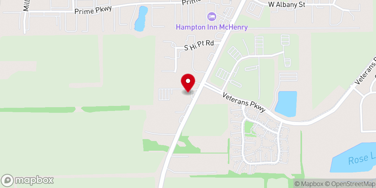 Map showing location of The Chapel McHenry