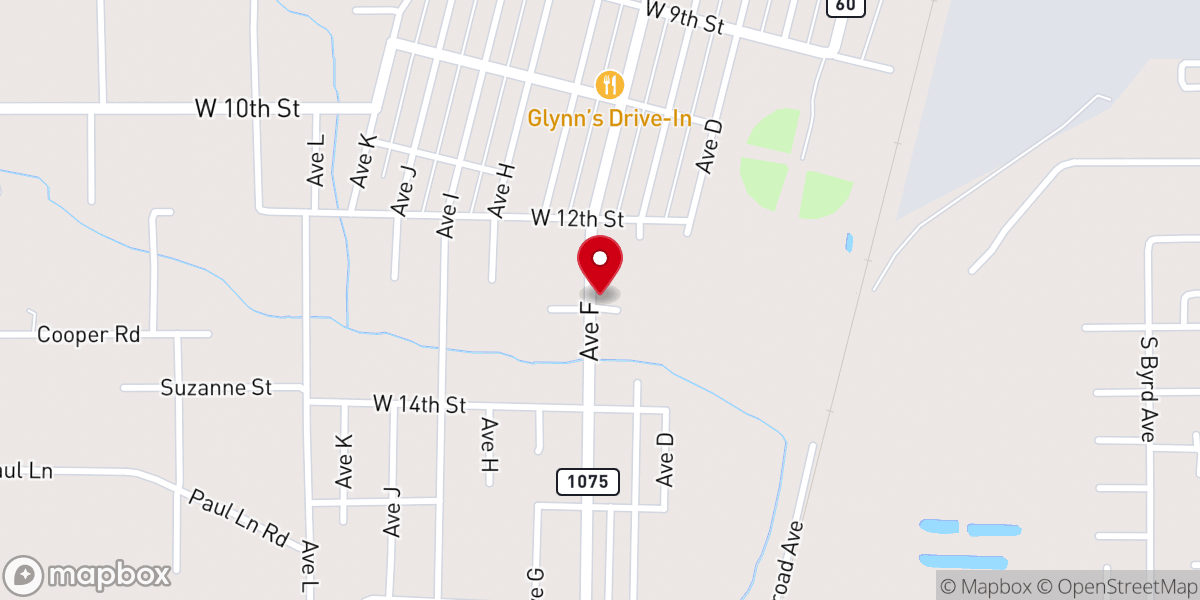 Map showing location of Calvary Christian Fellowship