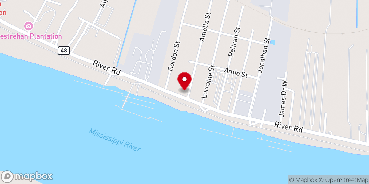 Map showing location of Hope Church