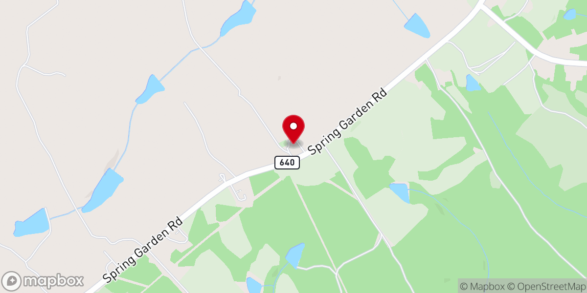 Map showing location of Chestnut Level Church