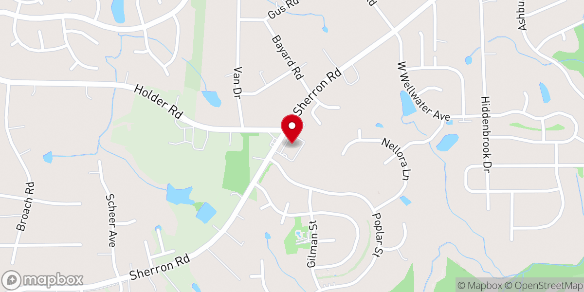 Map showing location of Grove Park Chapel