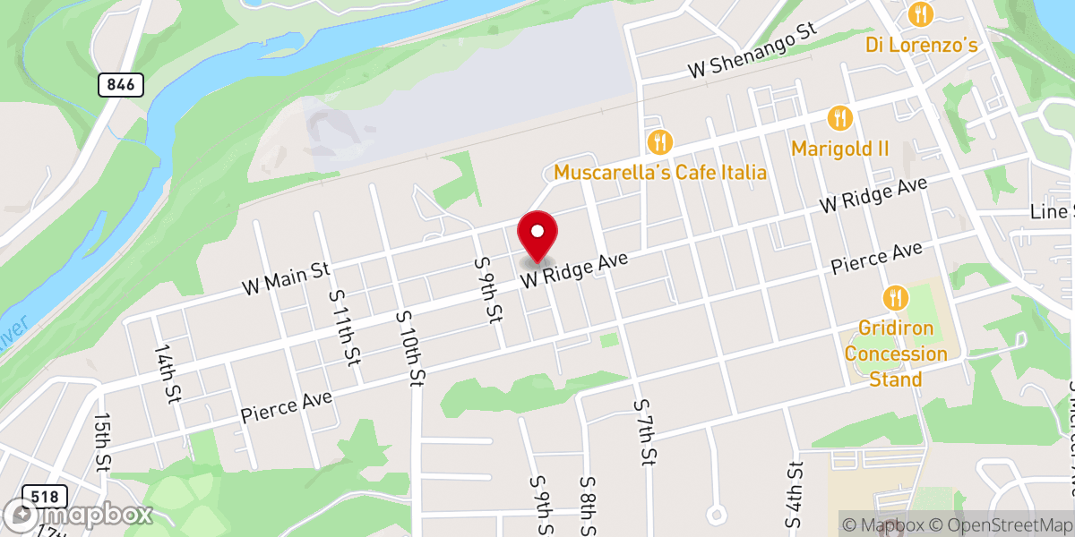 Map showing location of Sharpsville Church of the Nazarene