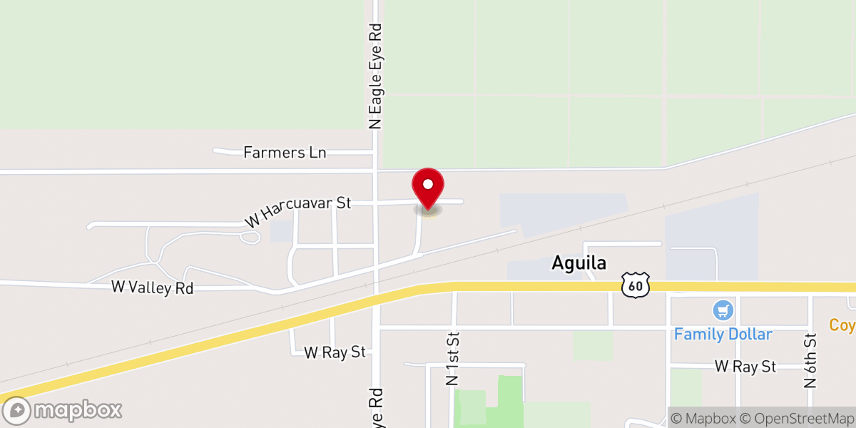 Map showing location of Our Lady of Guadalupe Church