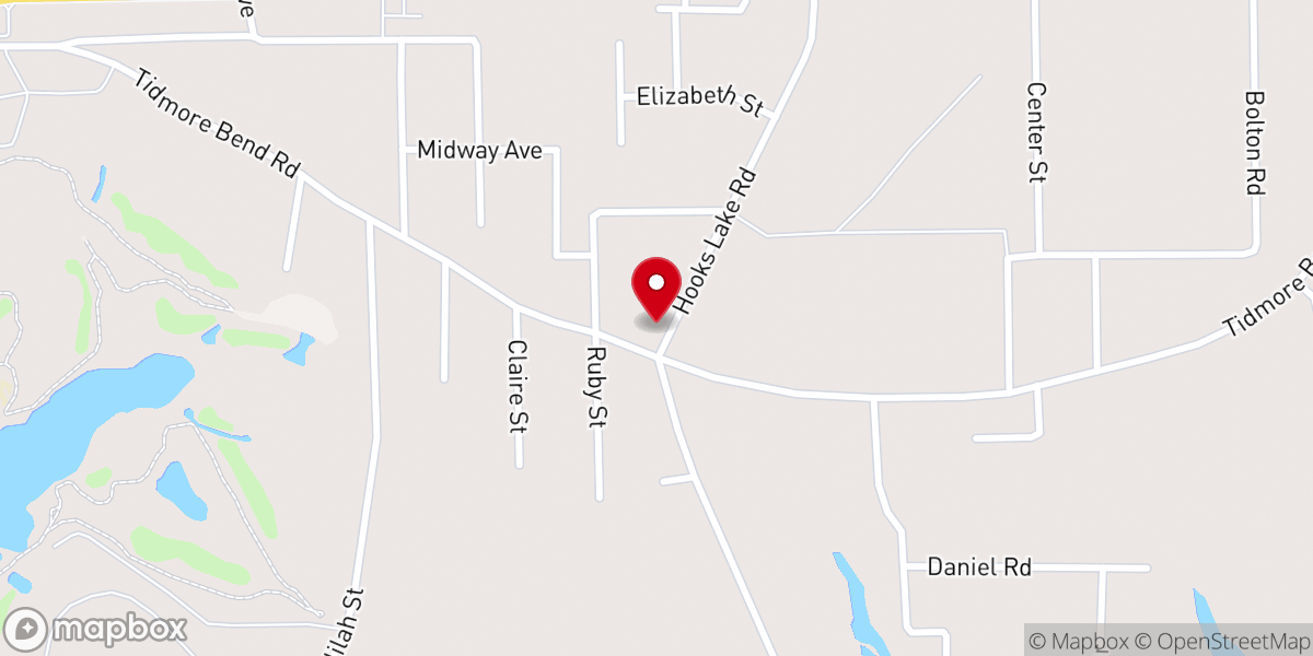 Map showing location of Cranford Chapel Church of God