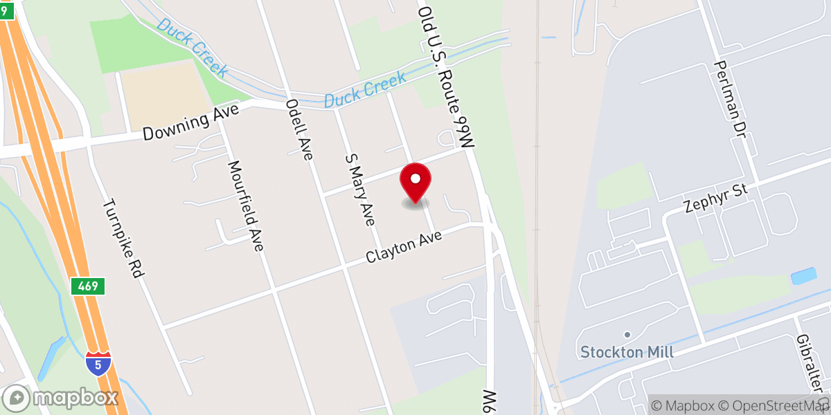 Map showing location of Trinity Chapel Church of God in Christ