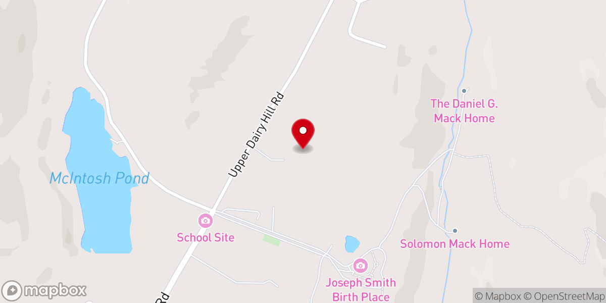 Map showing location of Camp Joseph