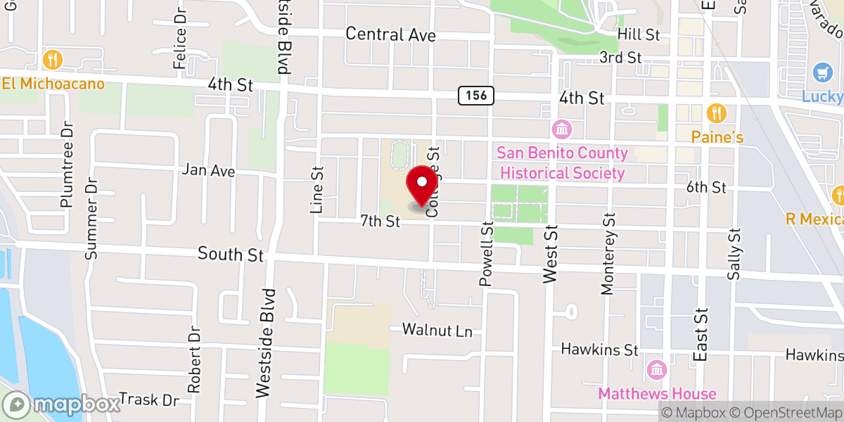 Map showing location of Sacred Heart Church Pastoral Office