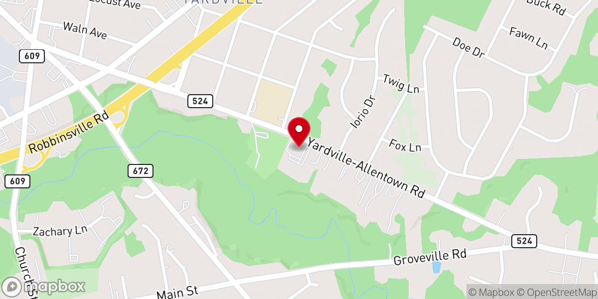 Map showing location of St. Vincent de Paul Roman Catholic Church