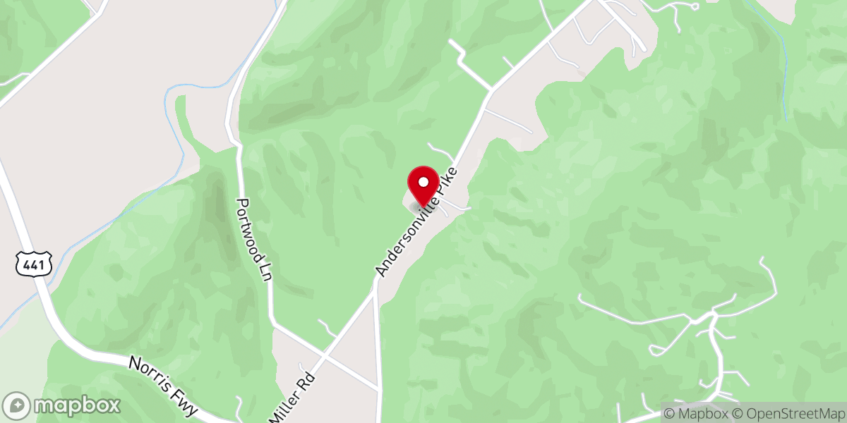 Map showing location of New Pleasant Gap Church