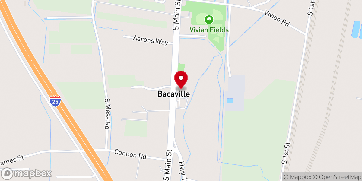 Map showing location of Christian Faith Chapel