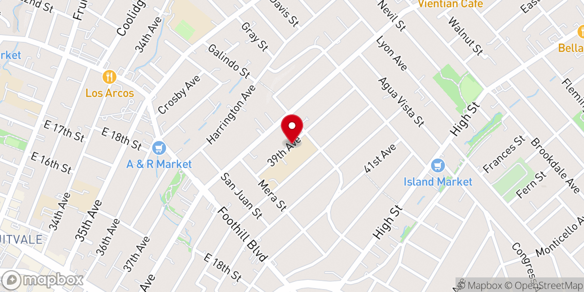 Map showing location of Tapestry Church