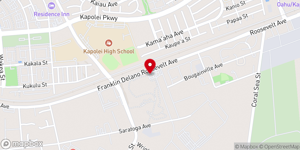 Map showing location of Coral Crater Adventure Park
