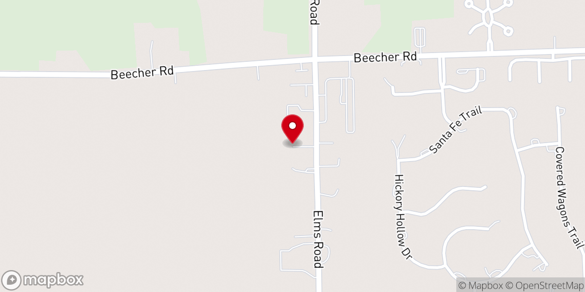 Map showing location of Peace Presbyterian Church