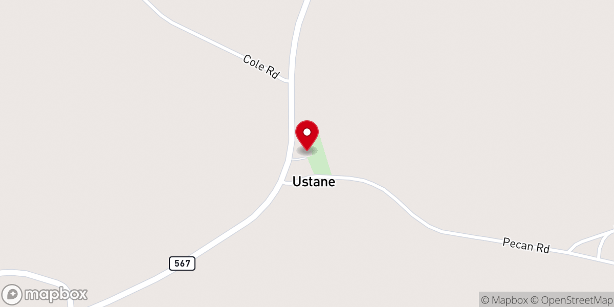 Map showing location of Zion Hill Baptist Church