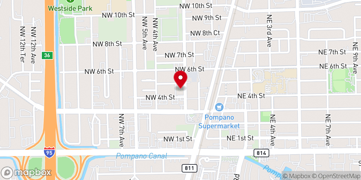 Map showing location of Bethel A.M.E. Church