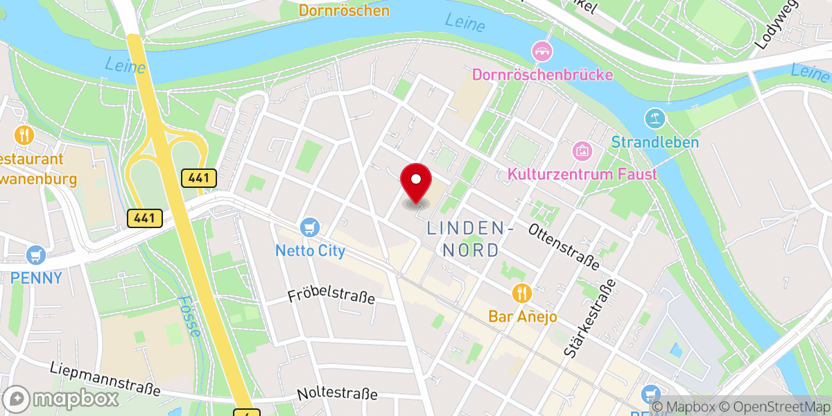 Map showing location of St. Benno