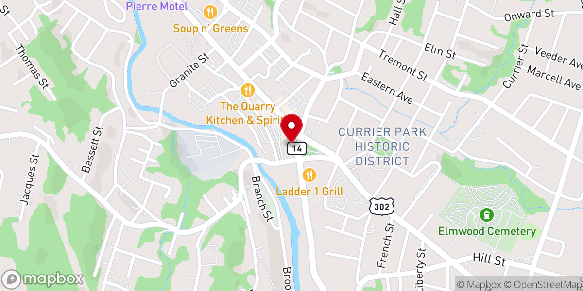 Map showing location of CW Creative