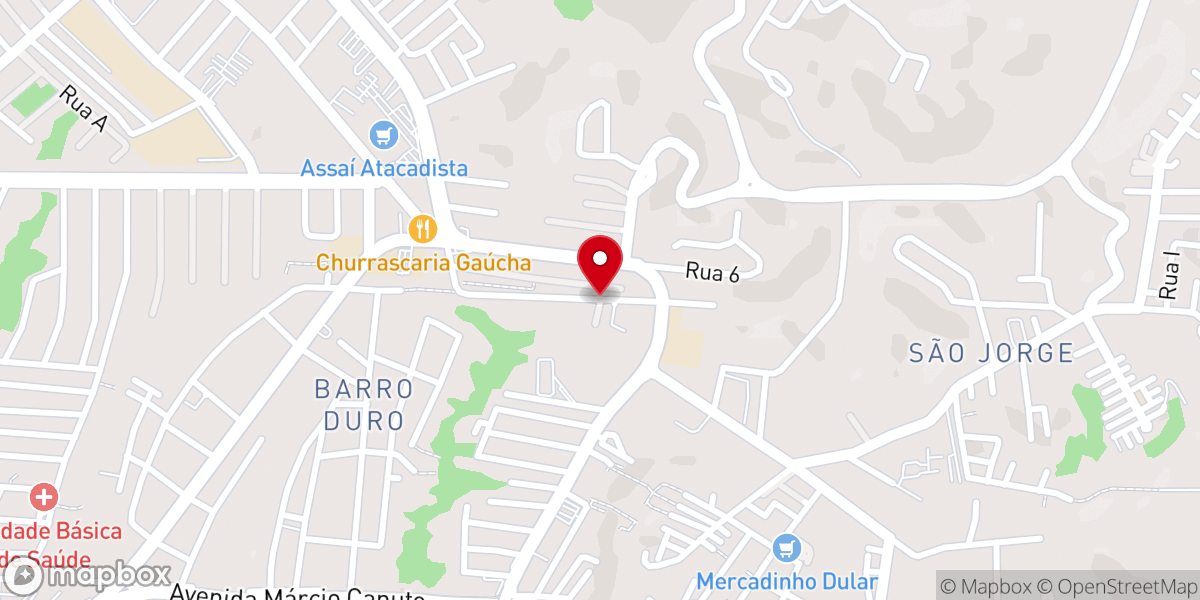 Map showing location of Igreja Batista em Barro Duro