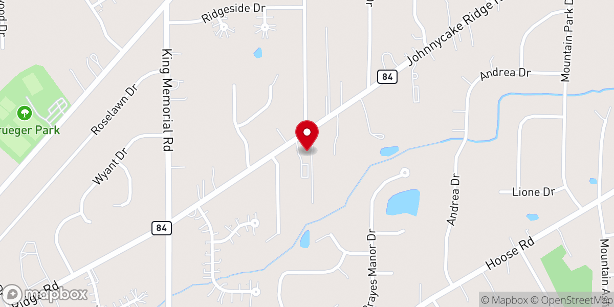Map showing location of Pilgrim Lutheran Brethren Church