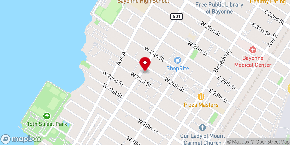 Map showing location of St. Nicholas Russian Orthodox Church