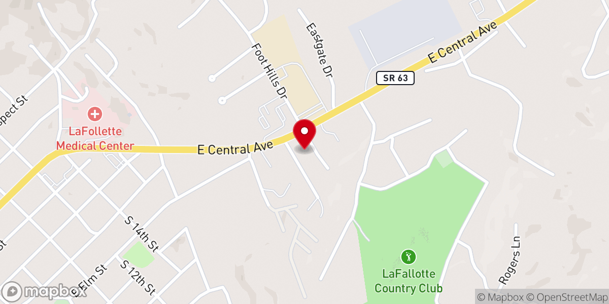 Map showing location of Faith Way Assembly of God
