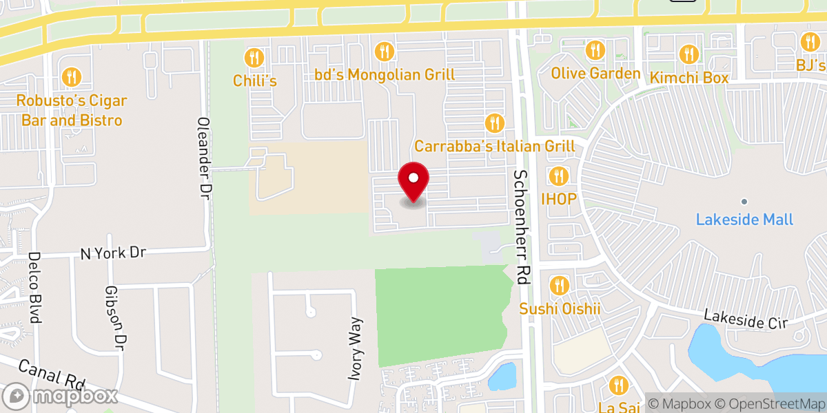 Map showing location of Heritage Church - Sterling Heights