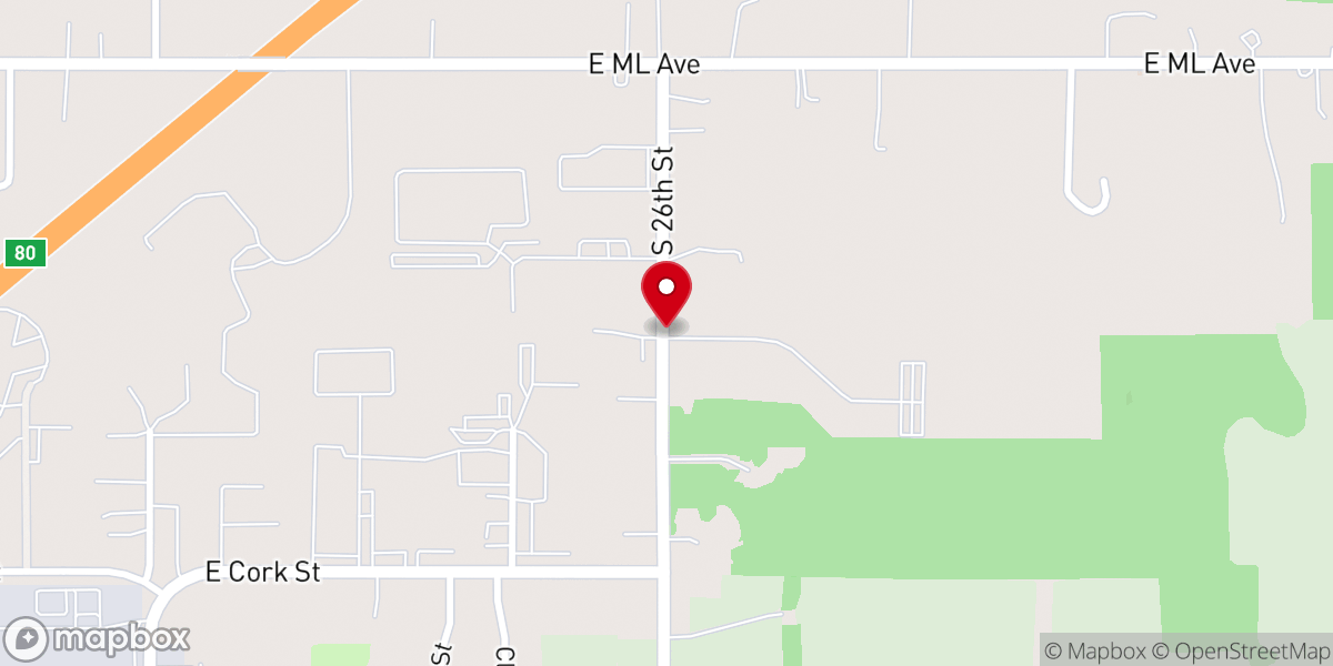 Map showing location of New Life Victory Church