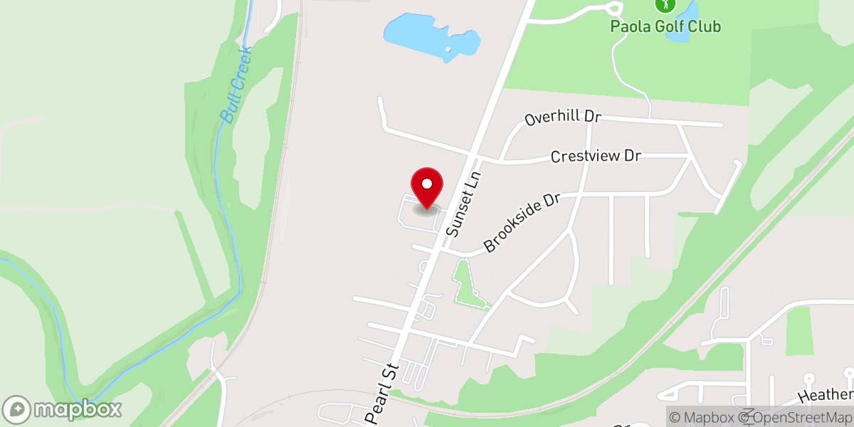 Map showing location of Cross Point Church