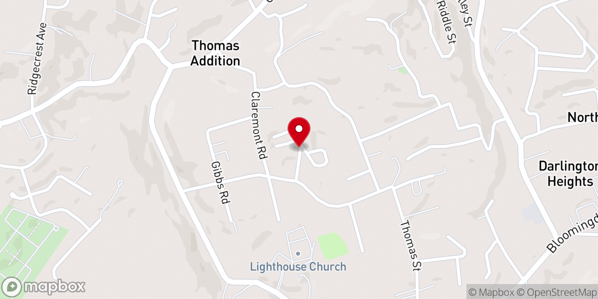 Map showing location of Parson Church