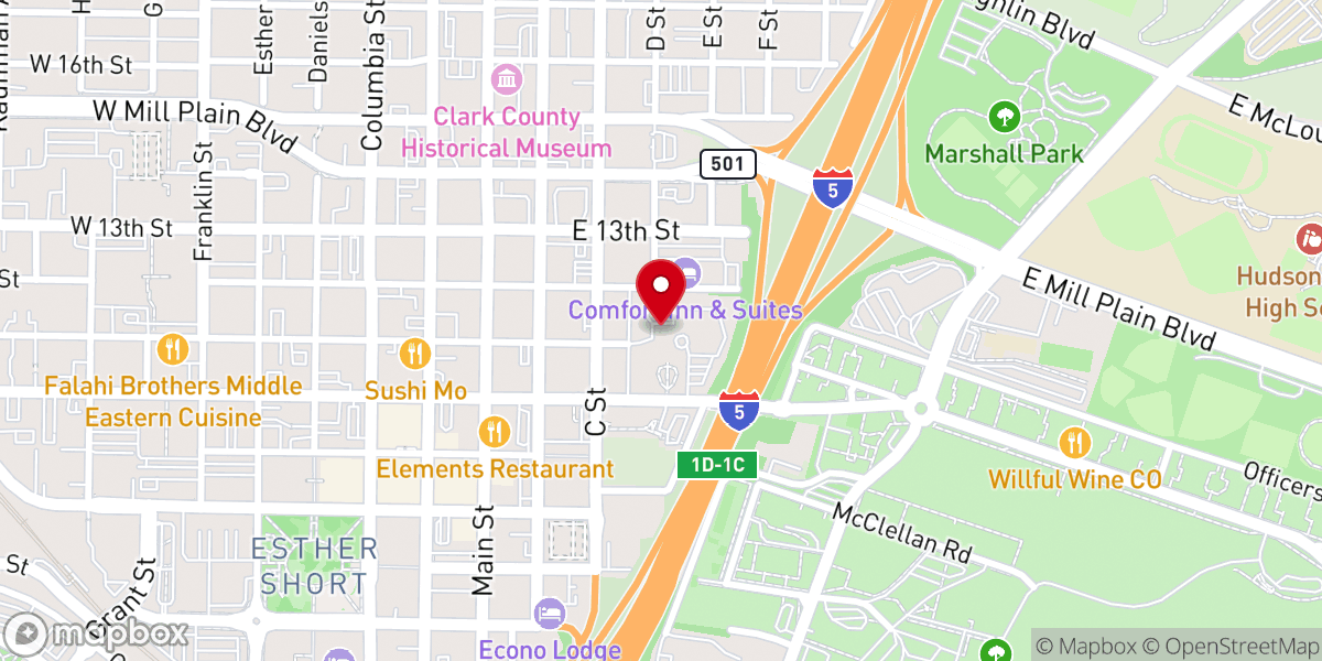 Map showing location of The Academy