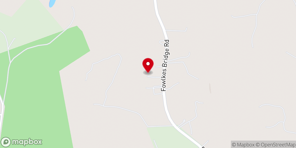 Map showing location of Chester Grove Baptist Church