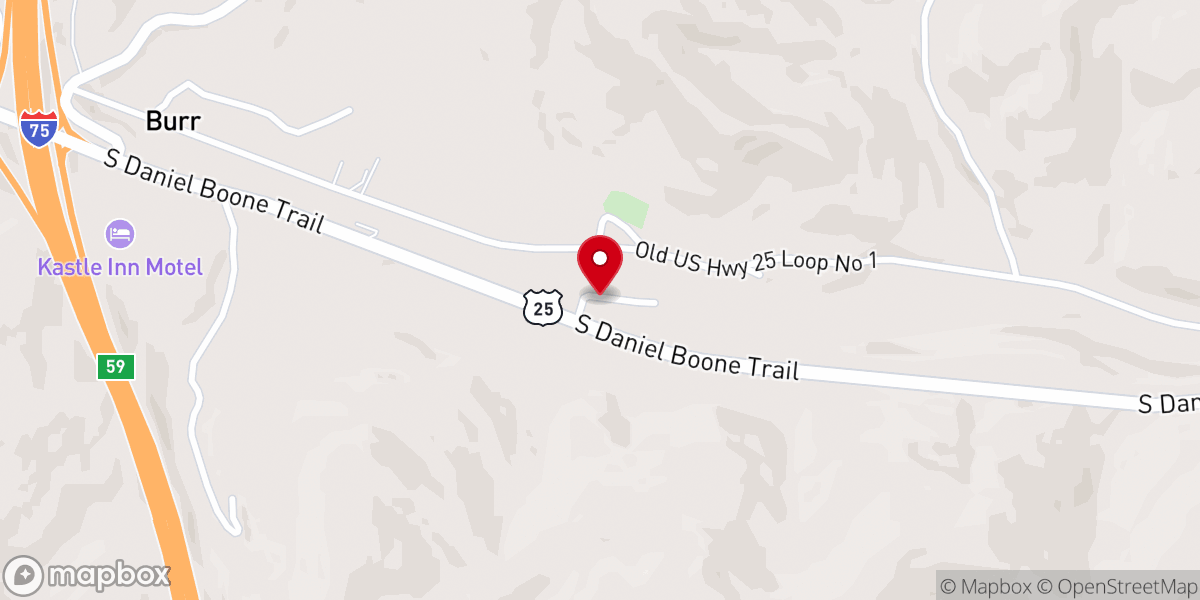 Map showing location of Bible Church