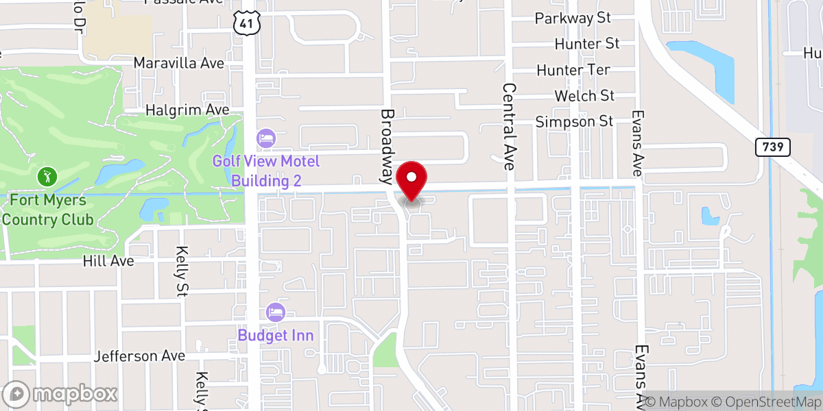 Map showing location of Saint Michael Lutheran Church