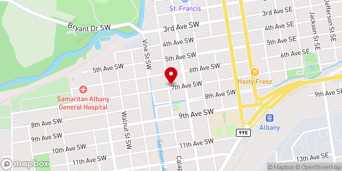 Map showing location of Christian Science Reading Room