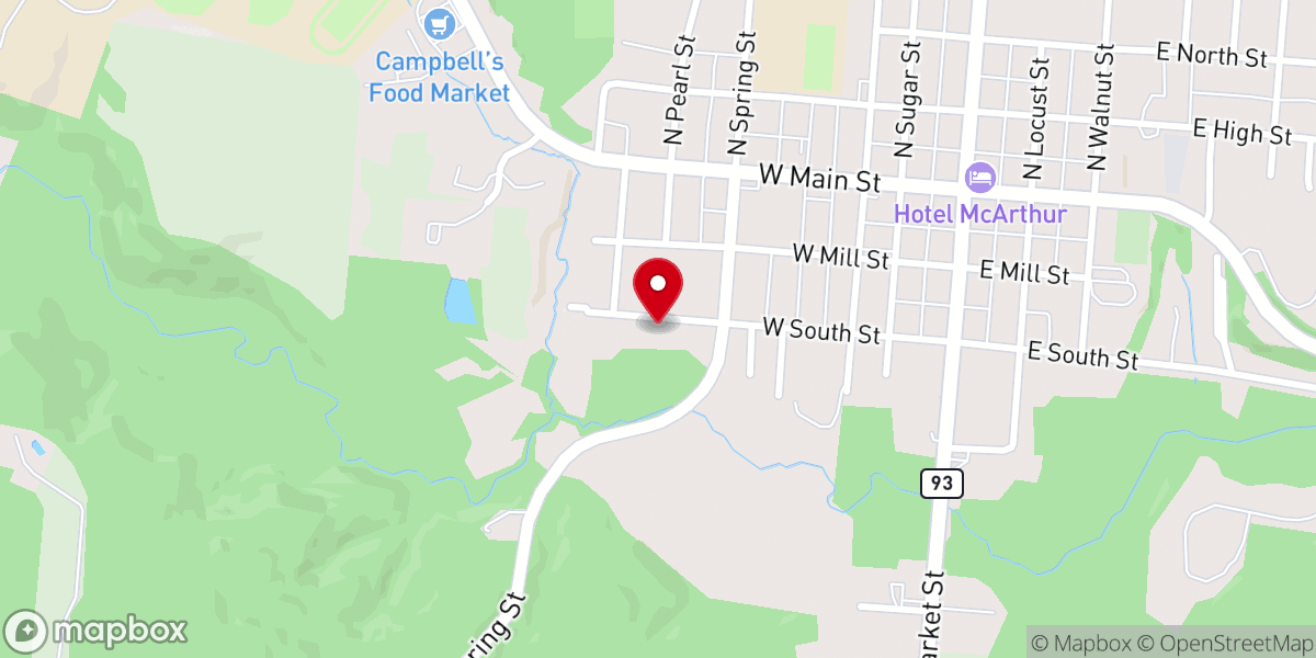 Map showing location of St Francis Outreach